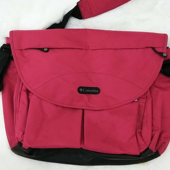 Columbia Red Canvas Laptop or Baby Bag - Picture 2 of 11